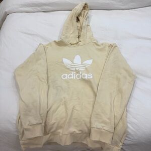 Adidas Yellow Hoodie with White Logo